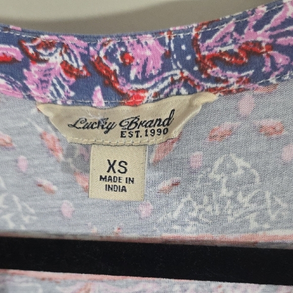 Lucky Brand Purple Maxi Dress with Tie Front - Picture 2 of 8